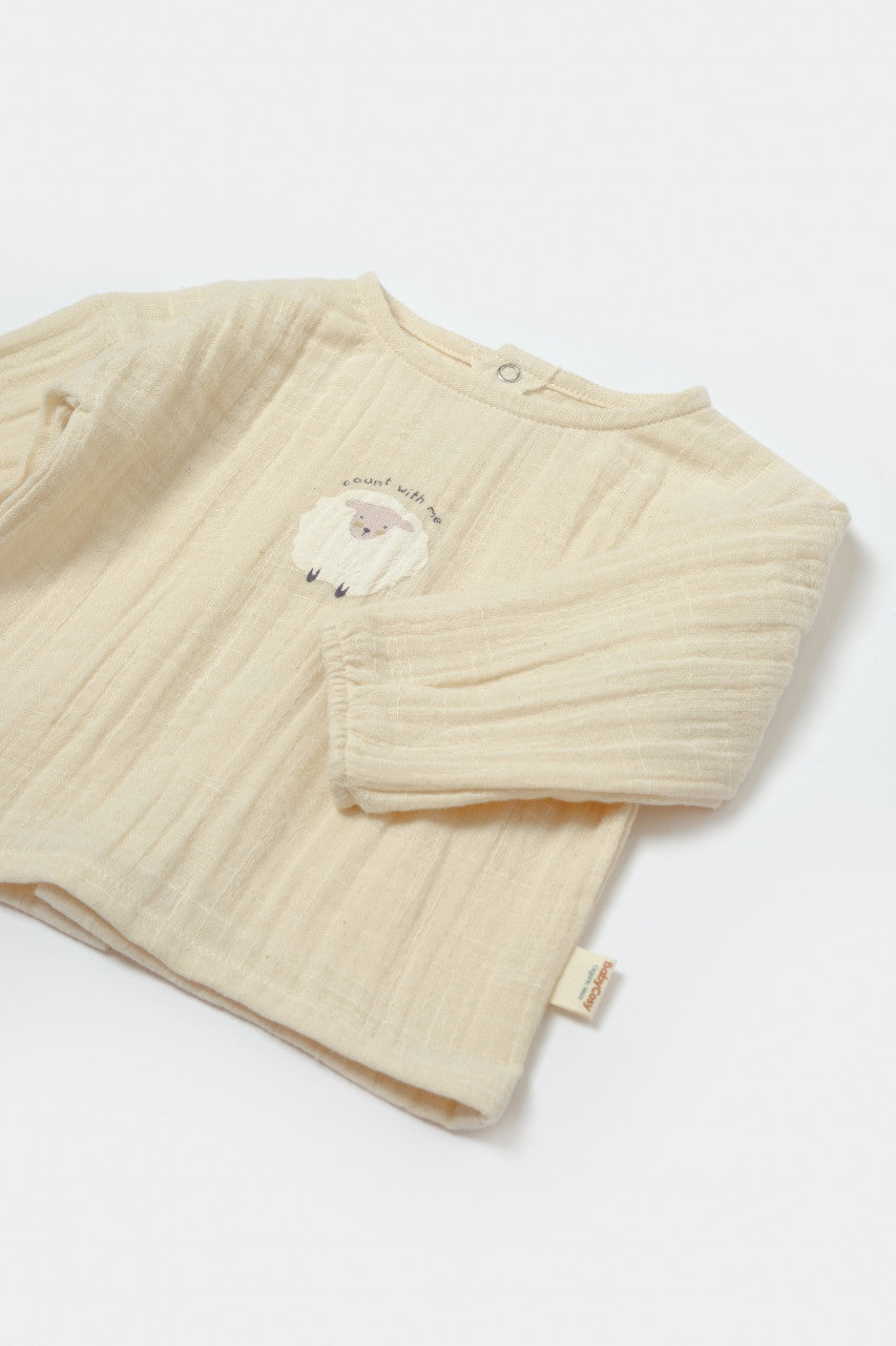Set bluza si pantaloni, Winter muselin, 100% bumbac - , BabyCosy
